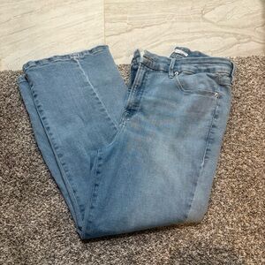 Good American Good Legs Crop Mini Boot cut jeans size 14/32